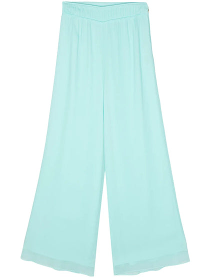 Pleated Wide-Leg Trousers