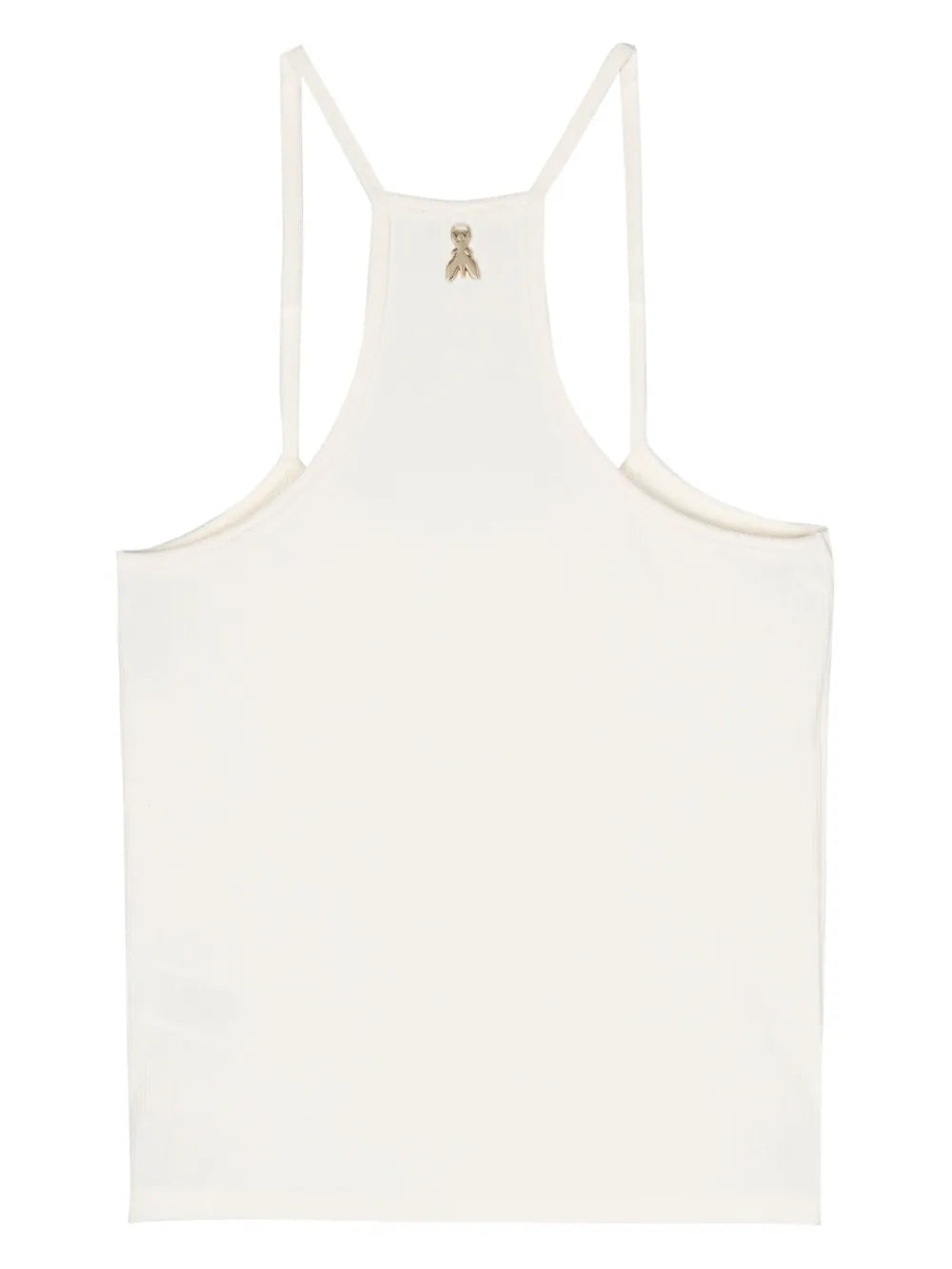 Fine-Ribbed Cropped Tank Top