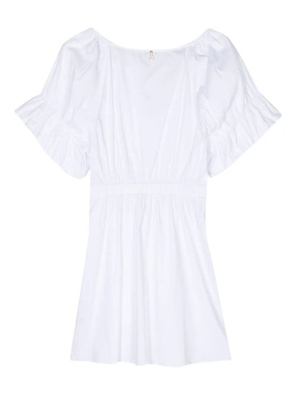 Split-Neck Minidress