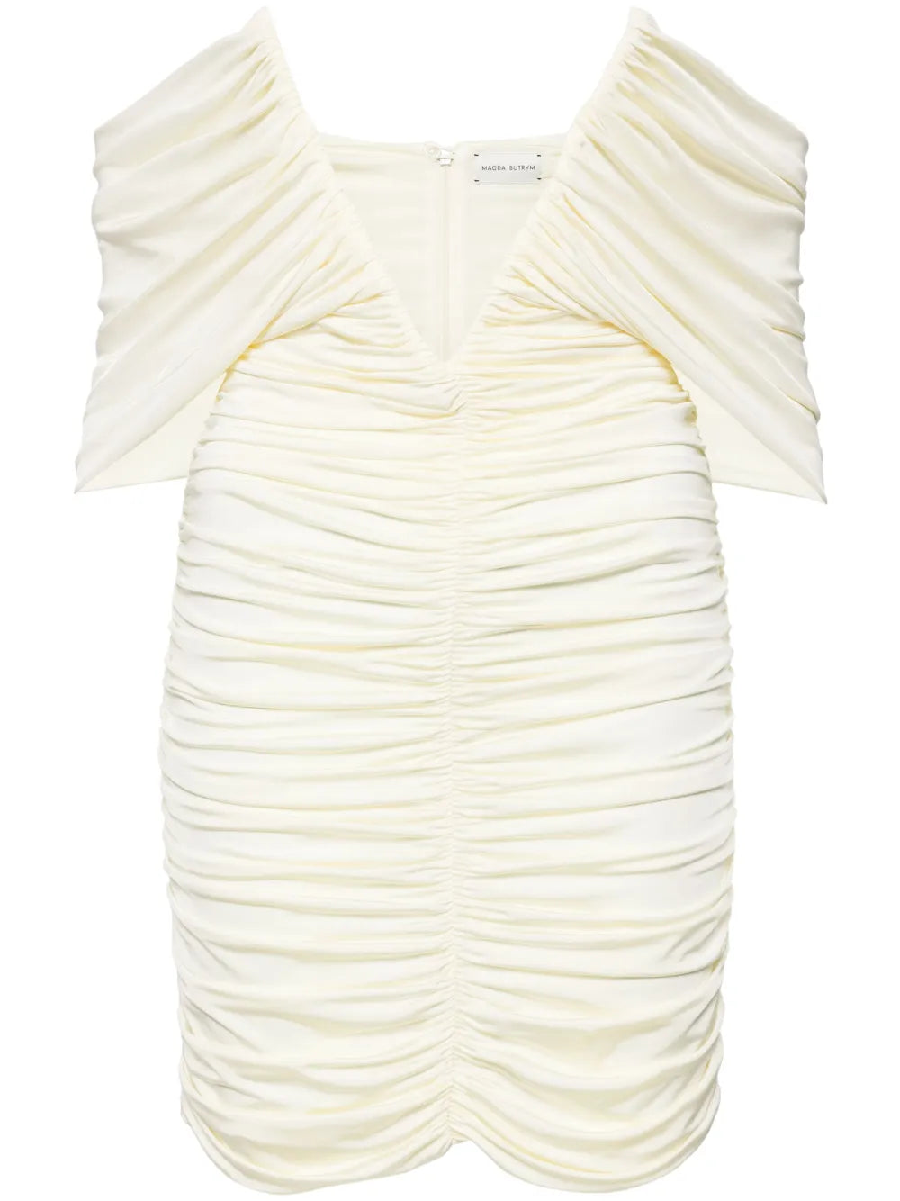 V-Neck Ruched Minidress