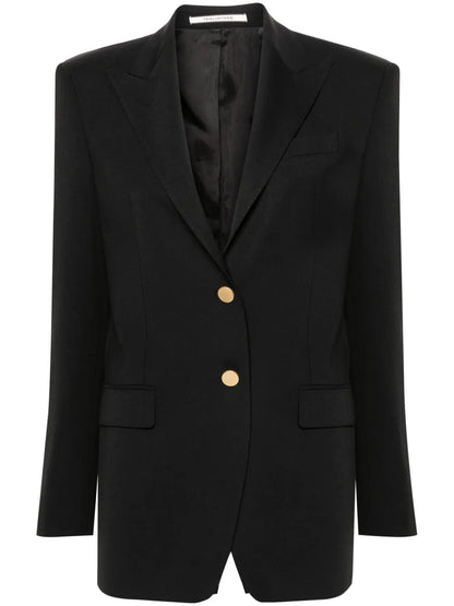 Single-Breasted Twill Blazer