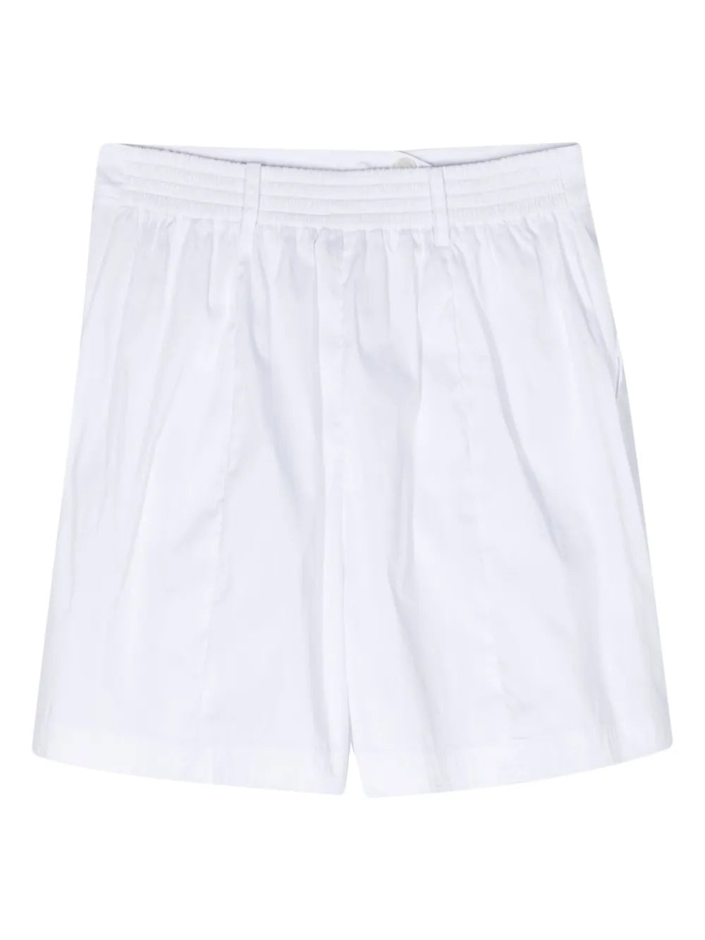 High-Waist Poplin Shorts