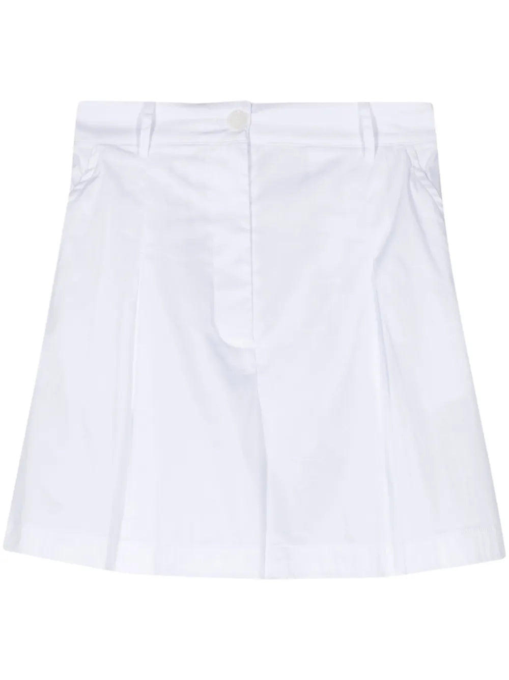 High-Waist Poplin Shorts