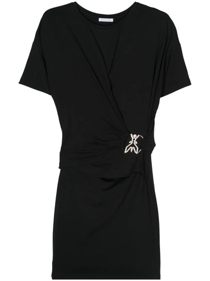 Draped T-Shirt Mini Dress