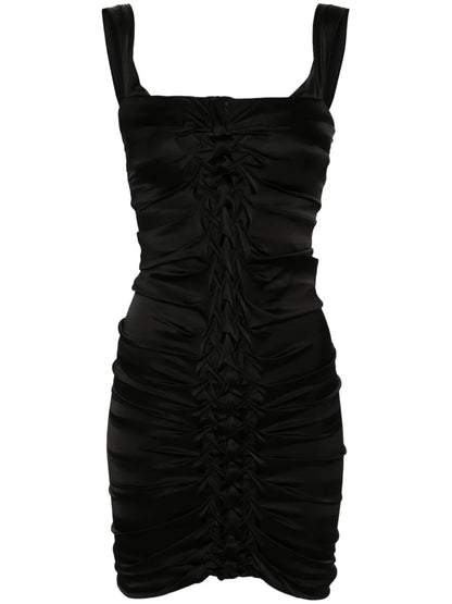 Off-Shoulder Draped Mini Dress