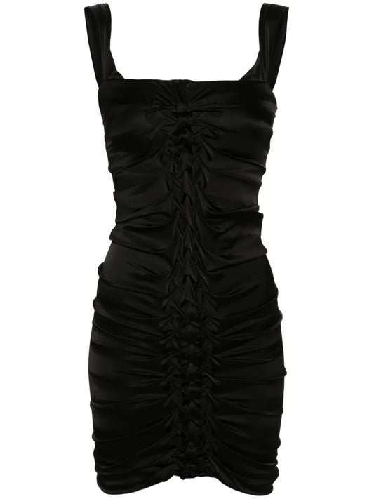 Off-Shoulder Draped Mini Dress