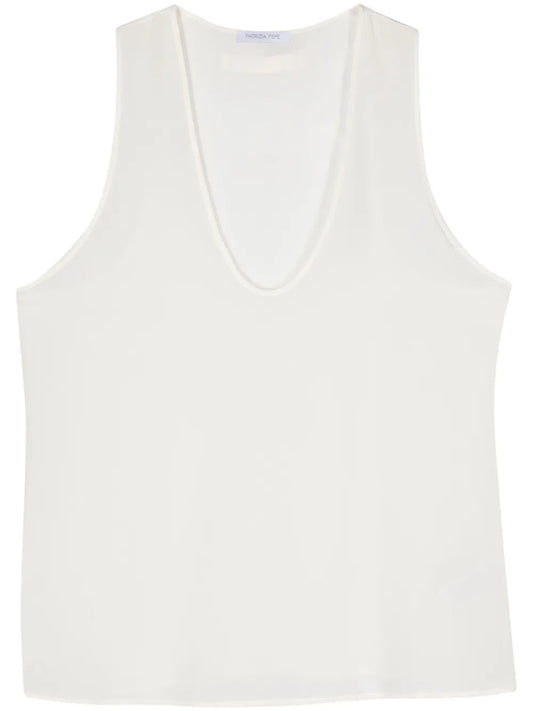 Crepe-De-Chine Tank Top