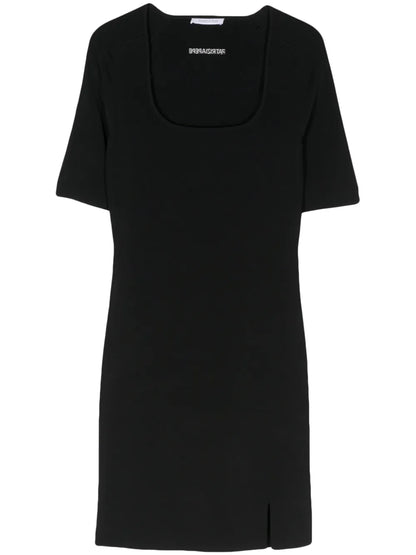 Jacquard-Logo Dress