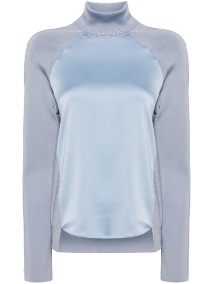 Mateo Panelled Turtleneck Top