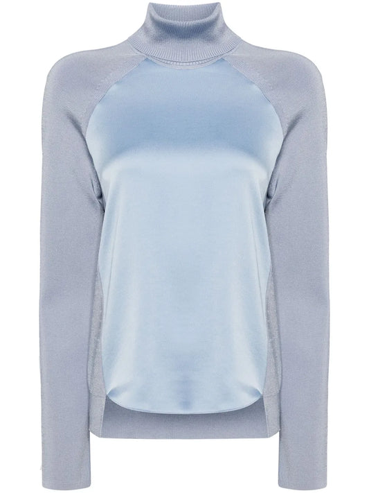 Mateo Panelled Turtleneck Top