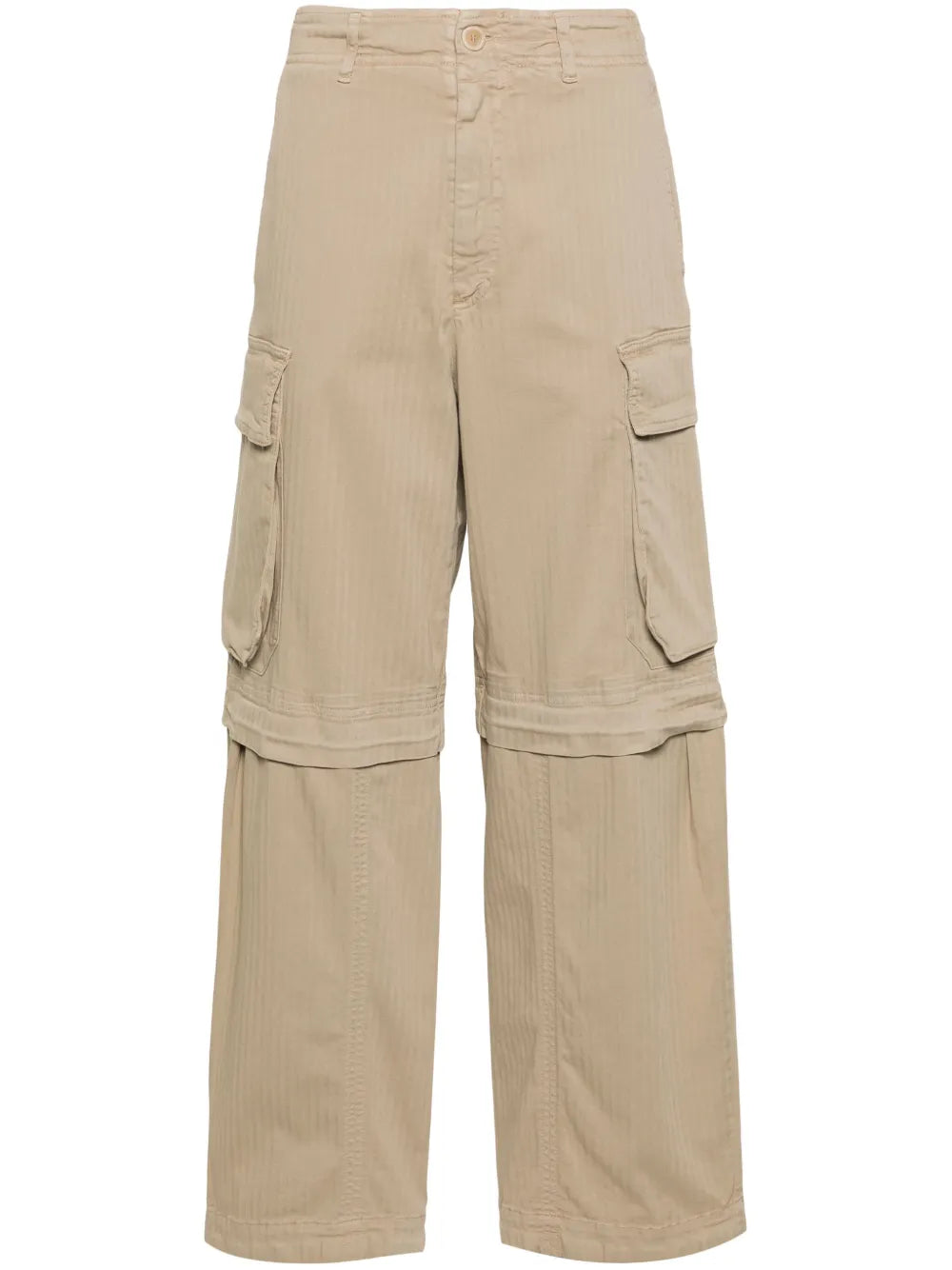 Herringbone Cargo Trousers