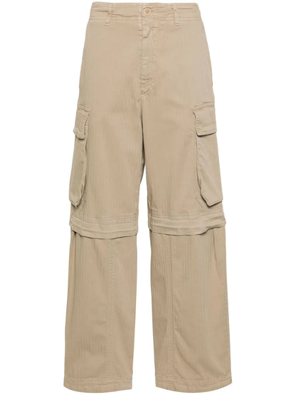 Herringbone Cargo Trousers