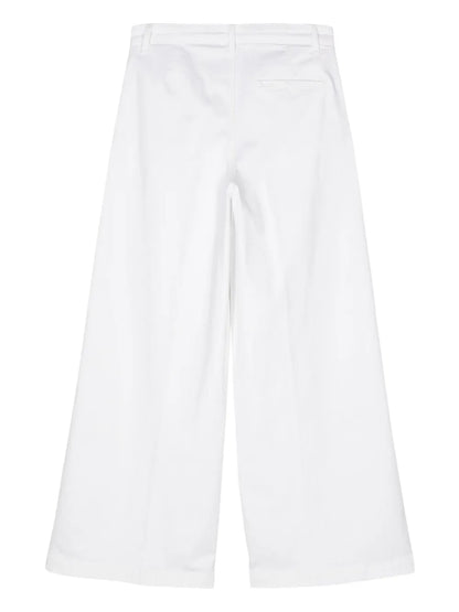 Logo-Charm Wide-Leg Trousers