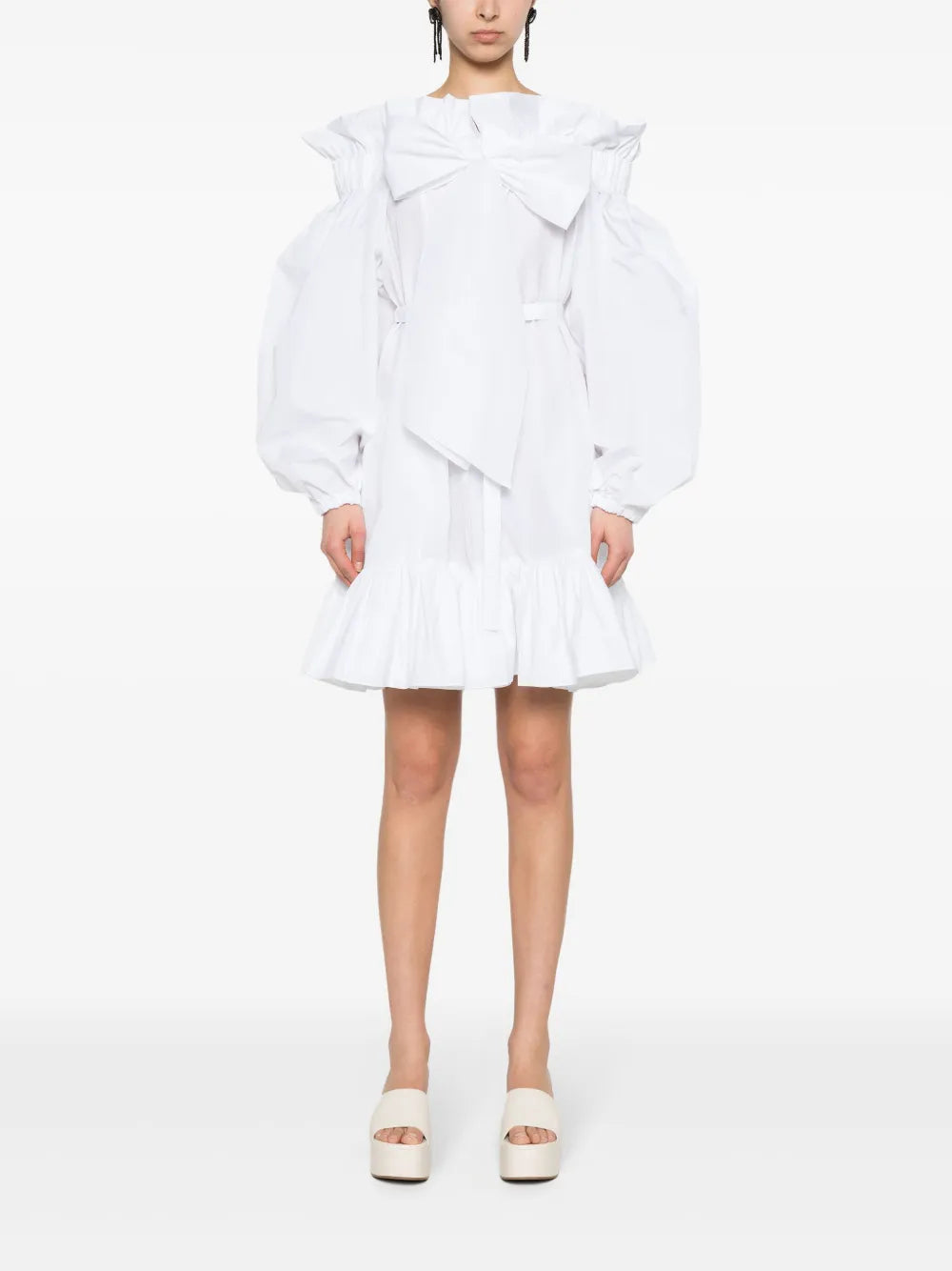 Volume Ruffled Minidress