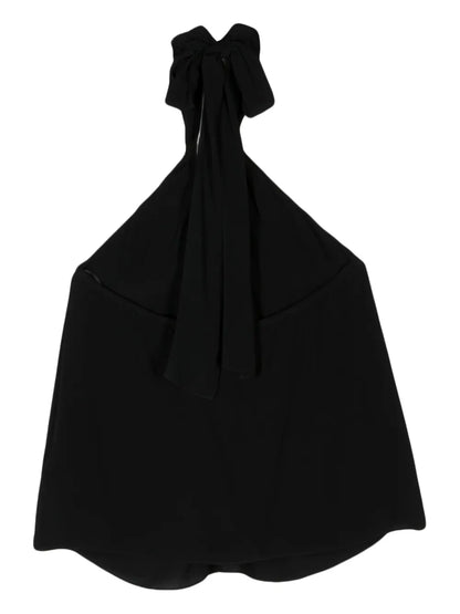 Halterneck Crepe Top