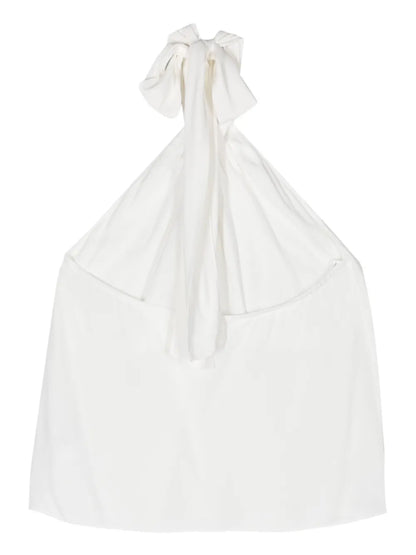 Halterneck Crepe Top