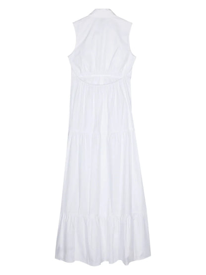 Poplin Maxi Shirt Dress