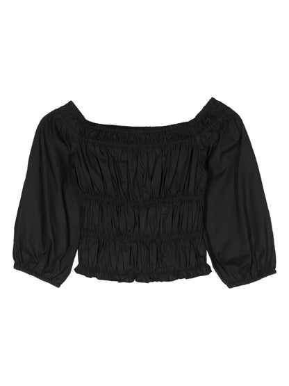 Off-Shoulder Shirred Top