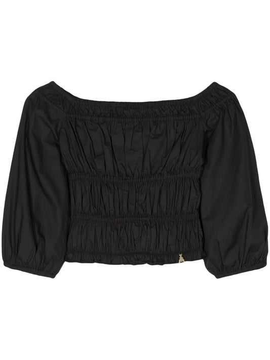 Off-Shoulder Shirred Top