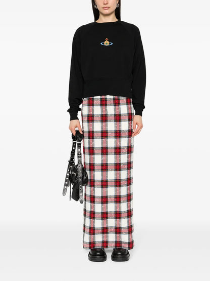 Orb-Logo-Embroidery Cotton Sweatshirt