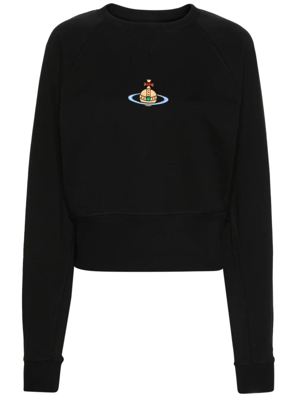 Orb-Logo-Embroidery Cotton Sweatshirt