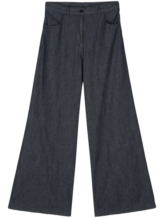 Mid-Rise Wide-Leg Jeans