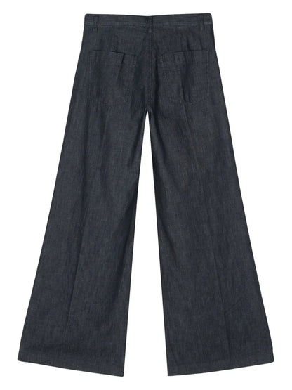 Mid-Rise Wide-Leg Jeans