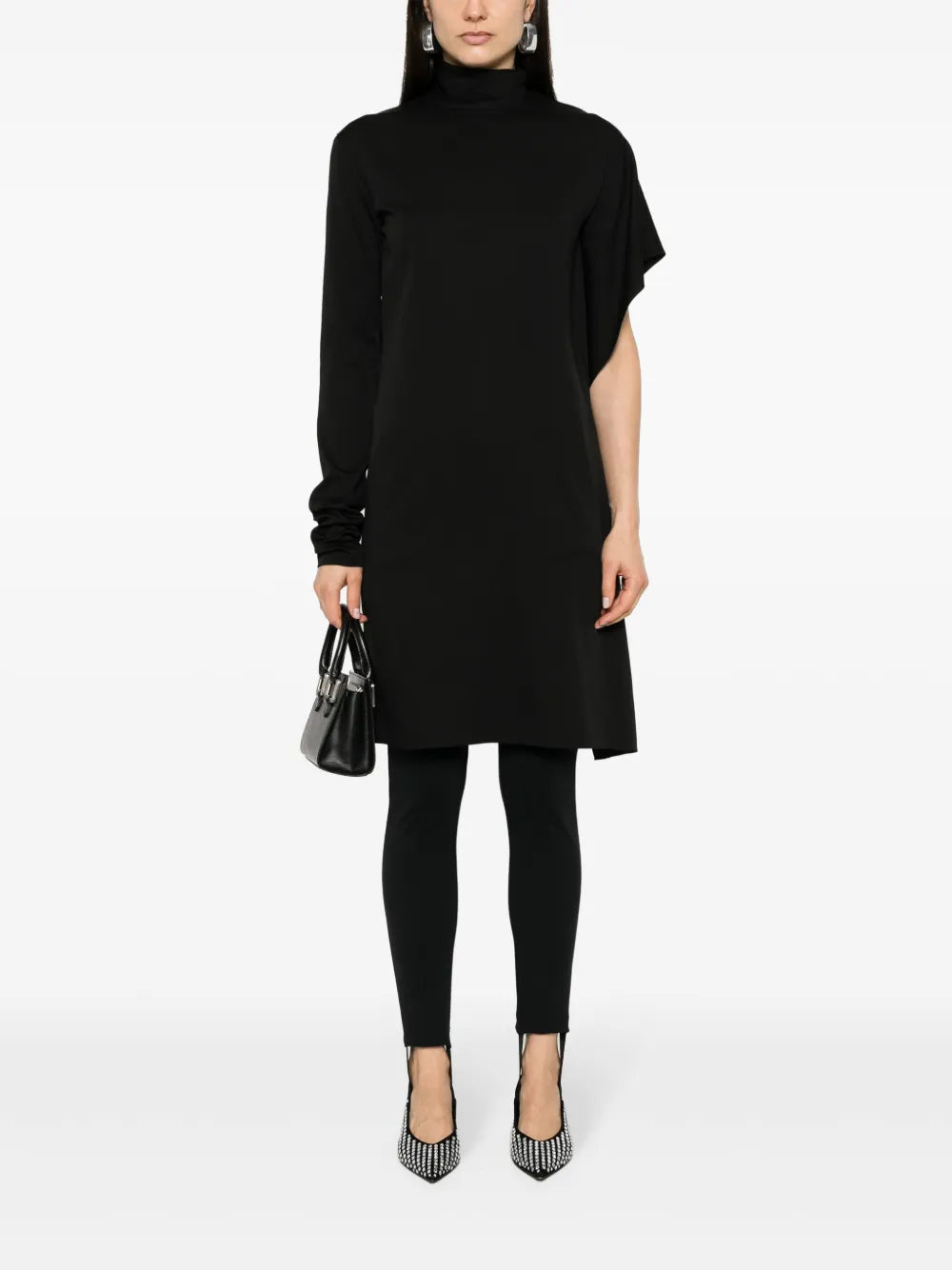Circolo Crepe Midi Dress
