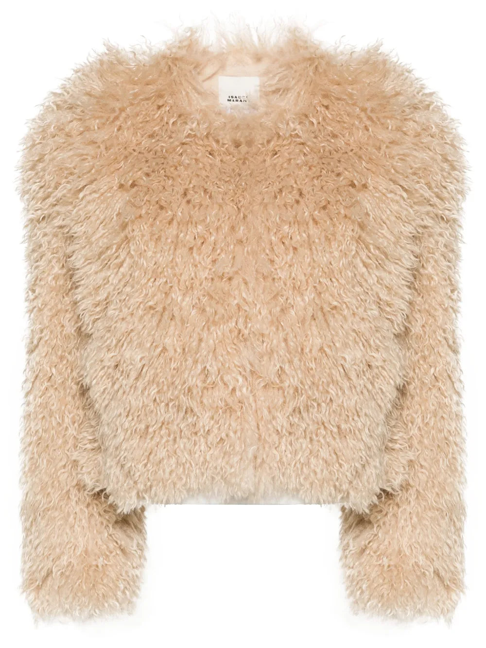 Faustine Faux-Shearling Cropped Jacket