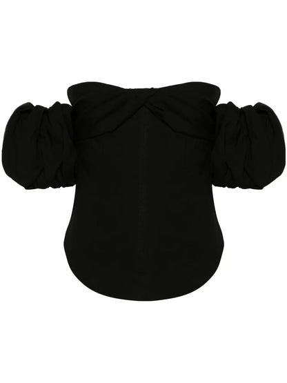 Daniela Detachable-Sleeves Blouse