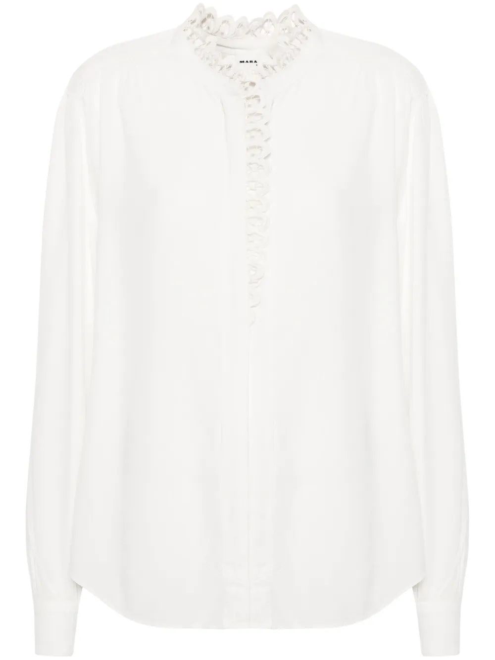 Estela Broderie Anglaise-Trim Shirt