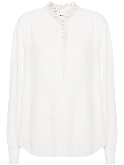 Estela Broderie Anglaise-Trim Shirt