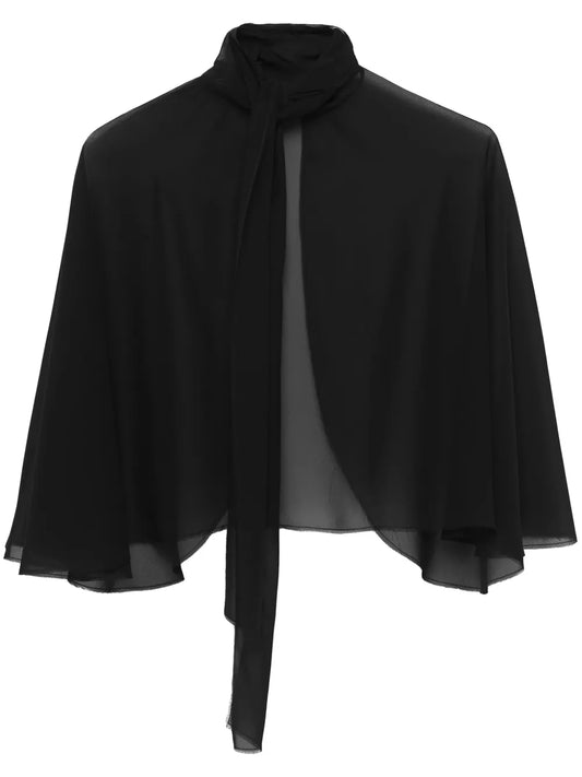 Cape-Style Georgette Blouse