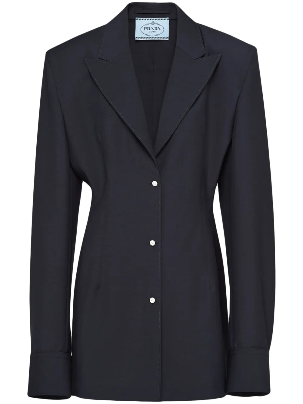 Single-Breasted Mohair Shirt Jacket
