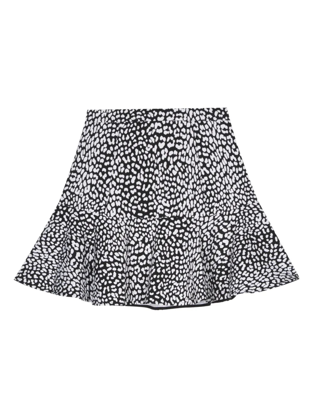 Leopard-Print Crepe Mini Skirt