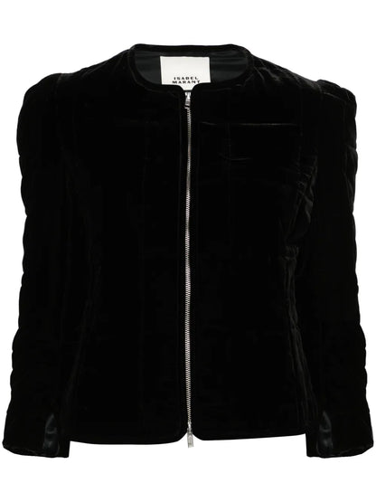 Djanet Quilted Velvet Jacket