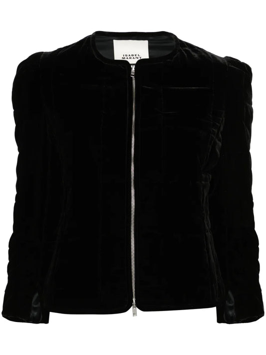 Djanet Quilted Velvet Jacket