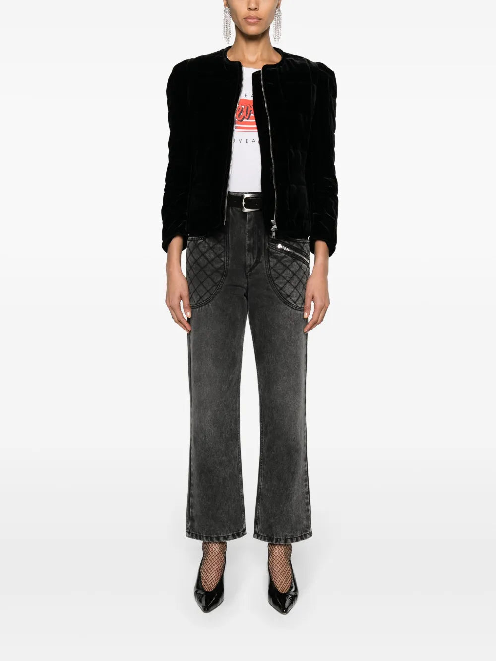 Djanet Quilted Velvet Jacket