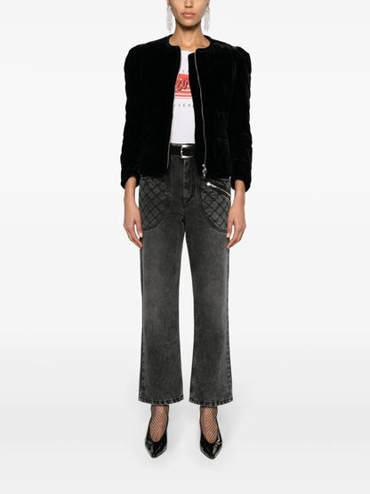 Djanet Quilted Velvet Jacket