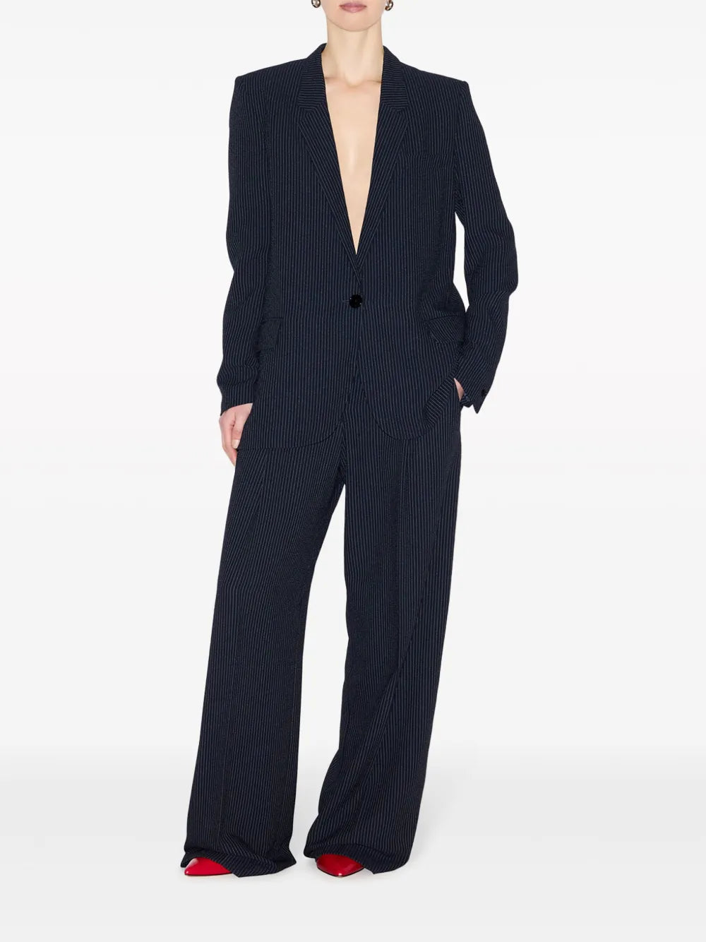 Omelia Pinstripe Blazer