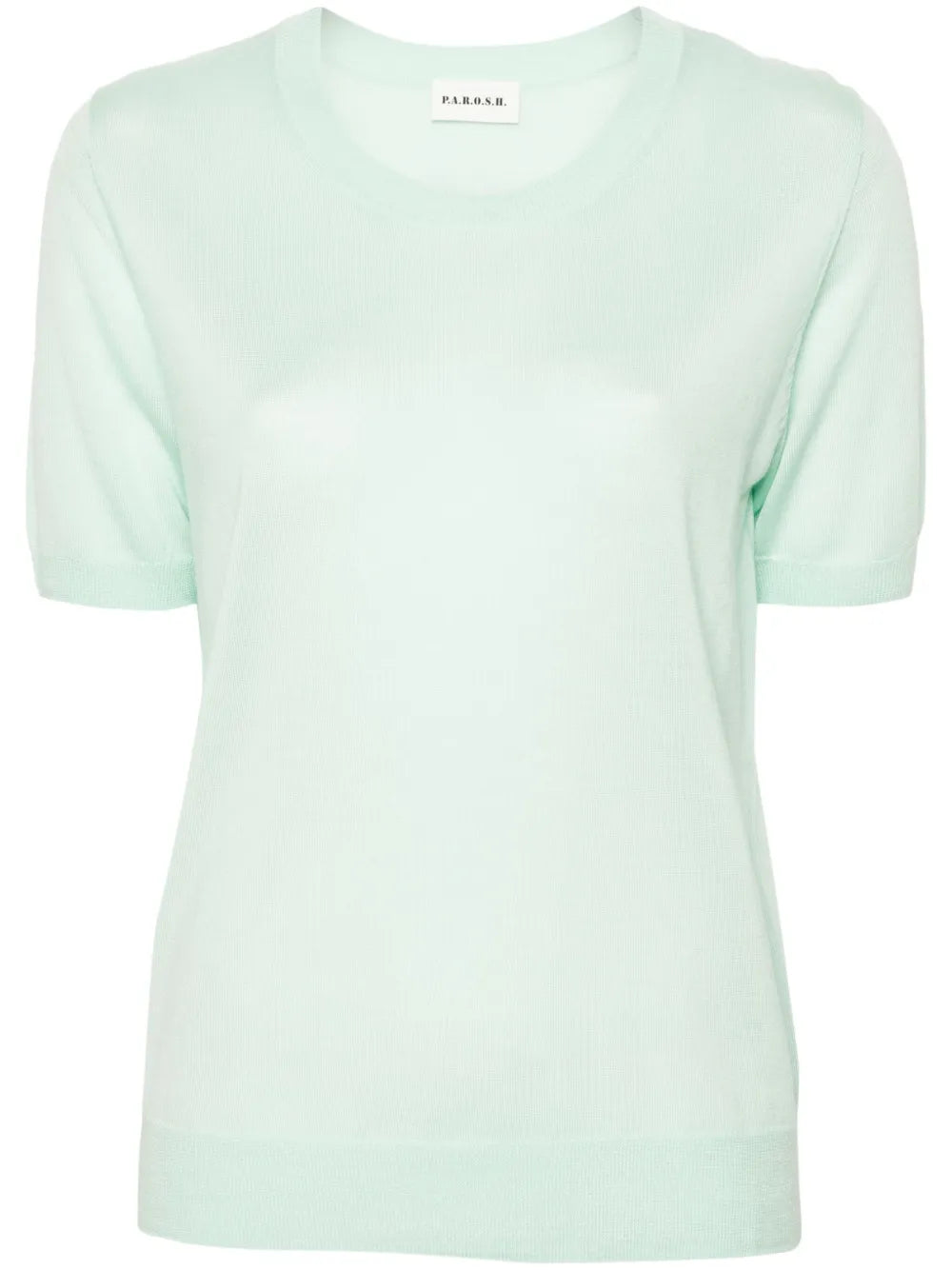 Linfa Short-Sleeve Fine-Knit Top