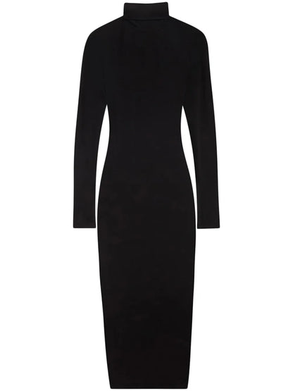 Vanessa Roll-Neck Midi Dress