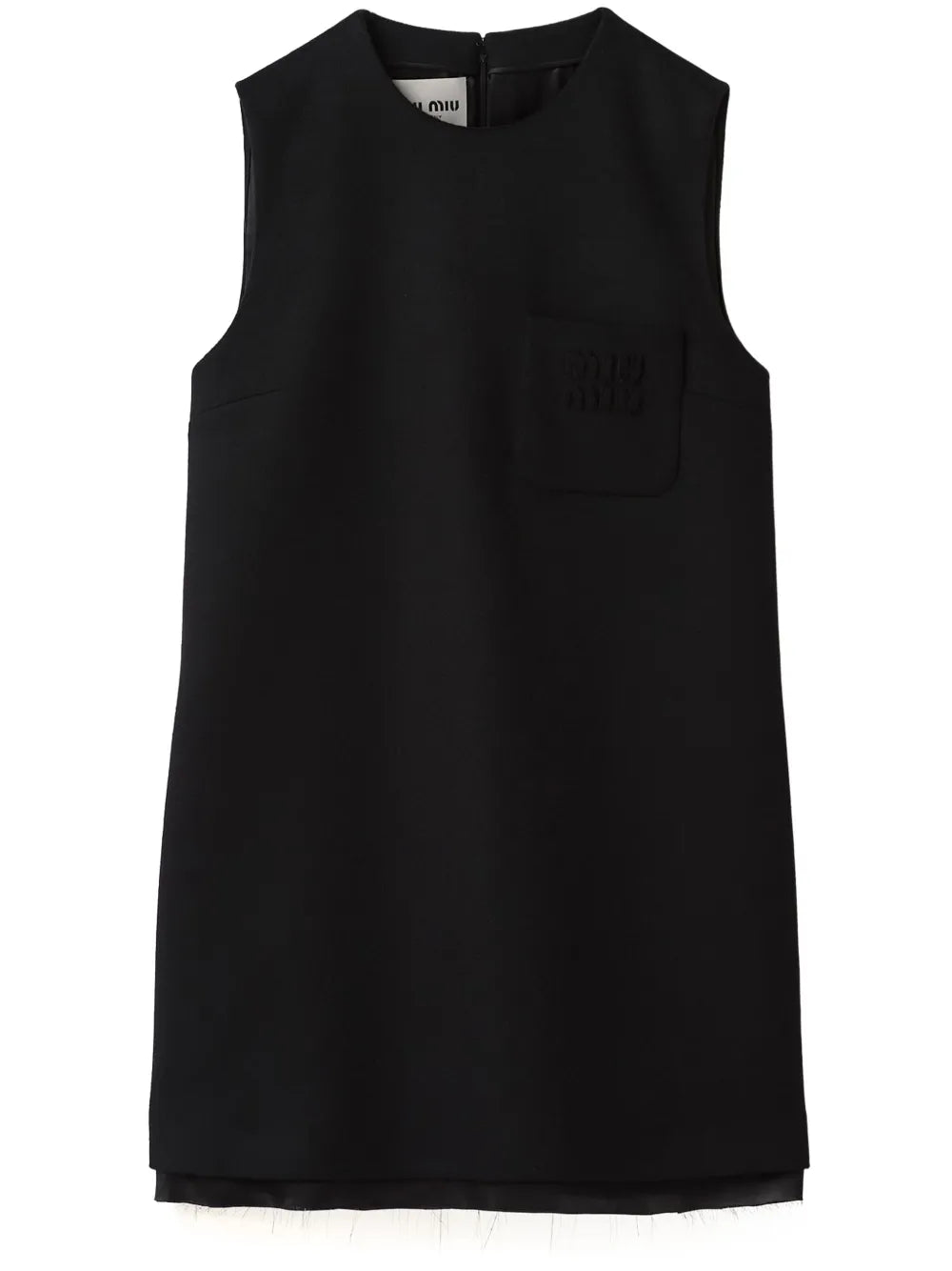 Sleeveless Wool Minidress