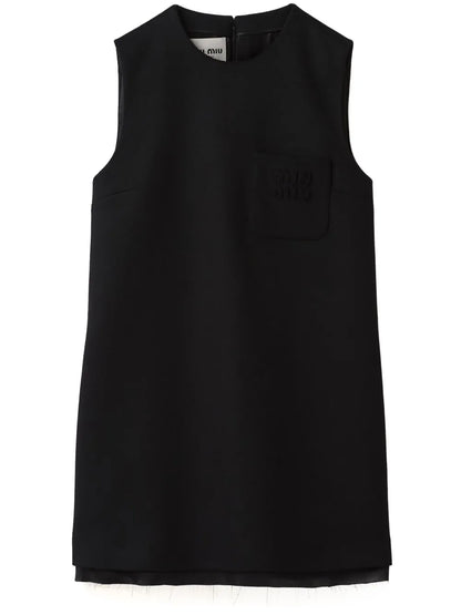 Sleeveless Wool Minidress