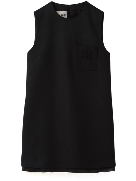 Sleeveless Wool Minidress