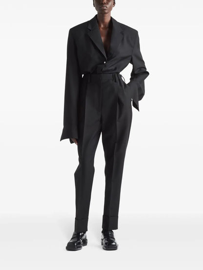 Single-Breasted Mohair-Blend Jacket