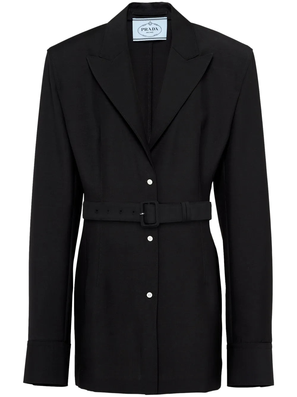 Single-Breasted Mohair-Blend Jacket