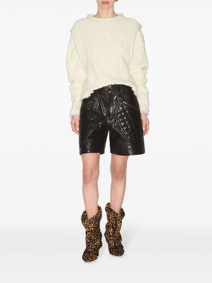 Candice Leather Shorts