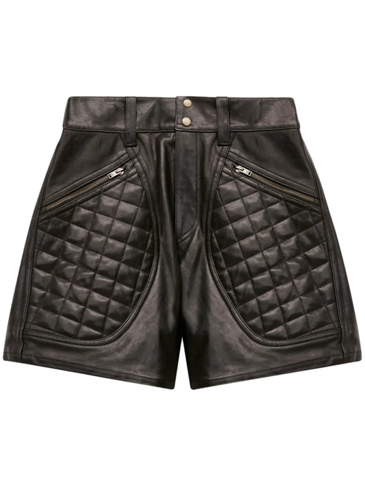 Candice Leather Shorts