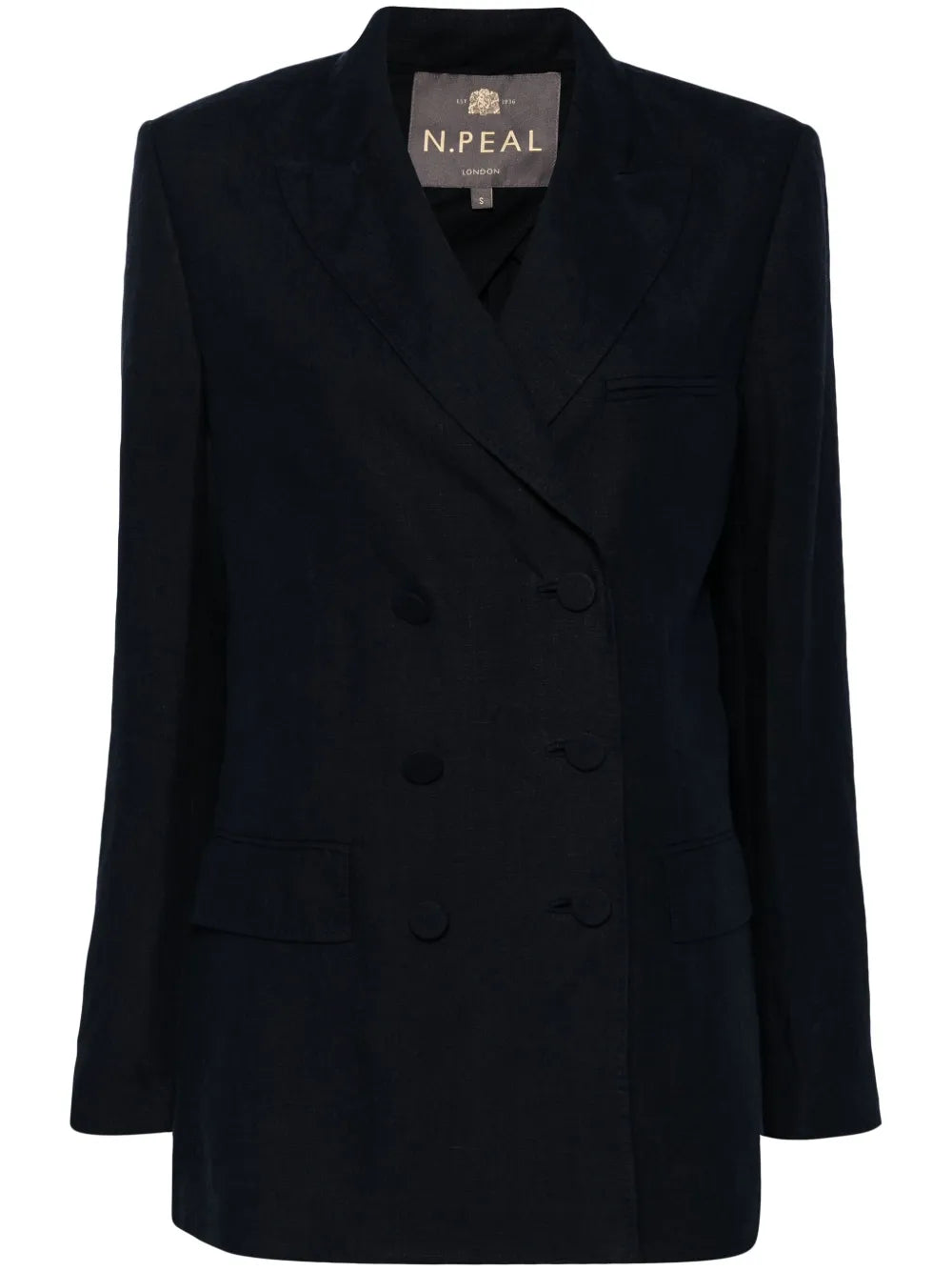 Ava Double-Breasted Linen Blazer